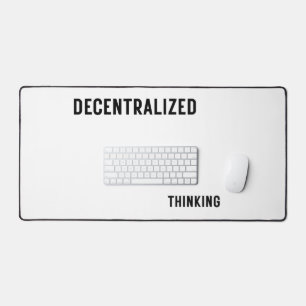 Decentralized Thinking Large Industrial Desk Mat 