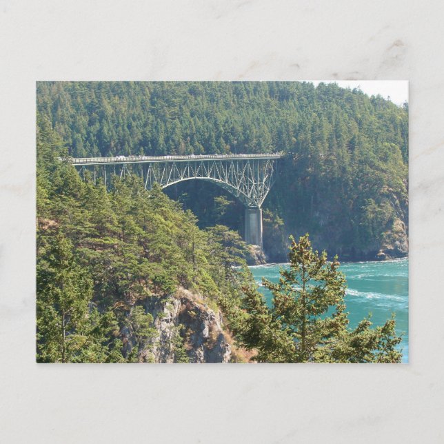 Deception Pass Bridge Postcard (Front)