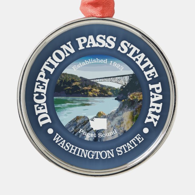 Deception Pass SP Metal Ornament (Front)