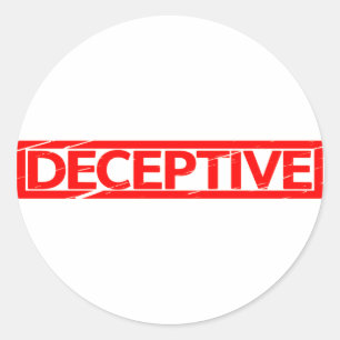 Deceptive Stamp Classic Round Sticker