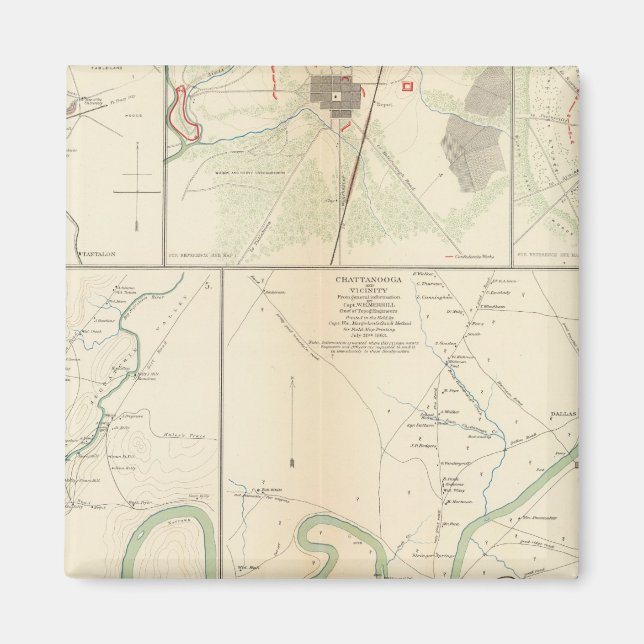 Decherd, Manchester, Tullahoma, Jasper Magnet (Front)