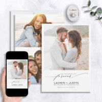 Decided on Forever Black White 3 Photo Engagement