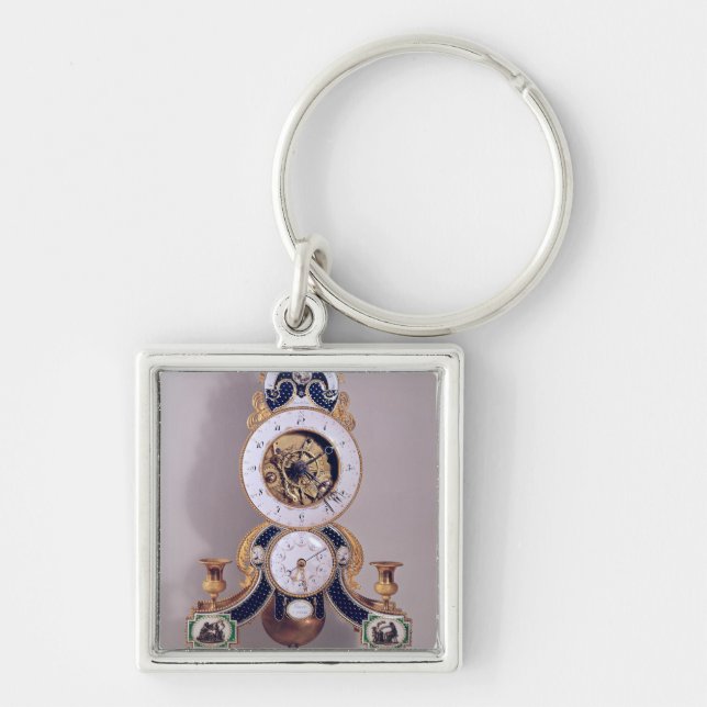 Decimal and duodecimal clock key ring (Front)