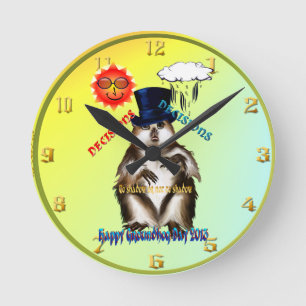 Decisions-Decisions-Groundhog Day Wallclock