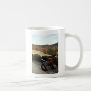 Deck Chair overlooking Golf Course Coffee Mug