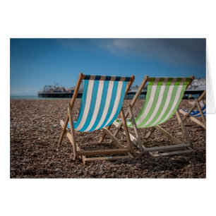 Deck Chairs Looking At The Sea