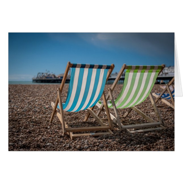 Deck Chairs Looking At The Sea (Front Horizontal)