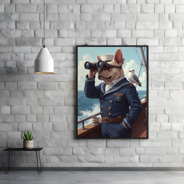 Deck Duty Doggo: Seadog On Watch Poster (Creator Uploaded)