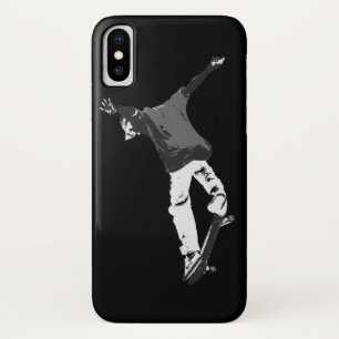 "Deck Flipping" Skateboarding Stunt iPhone X Case