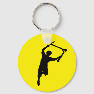 Deck Grabbing Champion Stunt Scooter Rider Key Ring