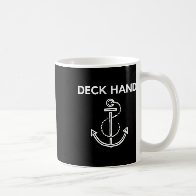 Deck Hand Boating And Sailing T Shirt  Coffee Mug (Right)