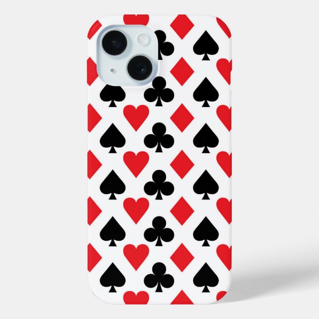 Deck of Cards Pattern Case-Mate iPhone Case (Back)