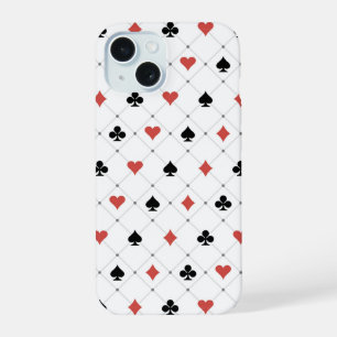 Deck of Cards Pattern iPhone 15 Case