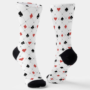 Deck of Cards Pattern Socks