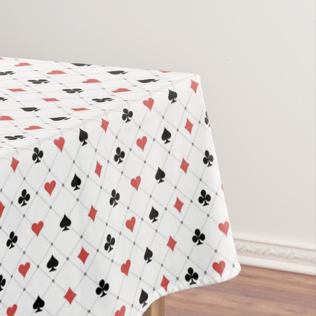 Deck of Cards Pattern Tablecloth (In Situ)