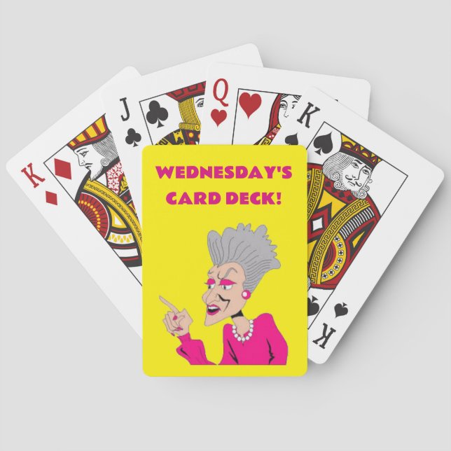 DECK OF PLAYING CARD -WEDNESDAY (Back)