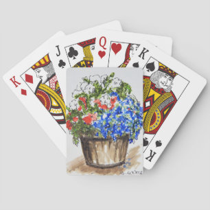 Deck of Playing Cards Bursting with Flowers