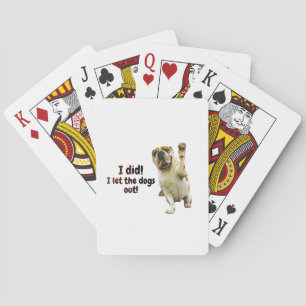 Deck of playing cards, featuring a Bulldog Cards