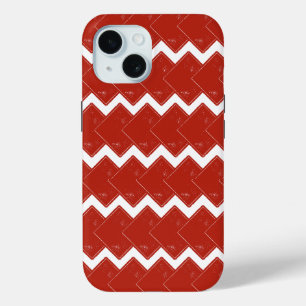 Deck of Red Squares iPhone 15 Case