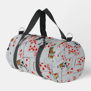 Deck Of Scatter Playing Cards Pattern, Duffle Bag