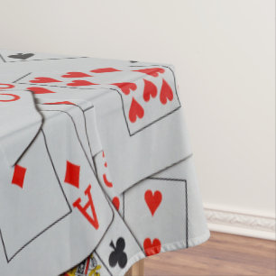 Deck Of Scattered Playing Cards, Tablecloth