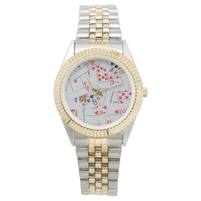 Deck Of Scattered Playing Cards, Watch (Front)