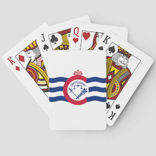 Deck Playing Cards with Flag of Cincinnati, US