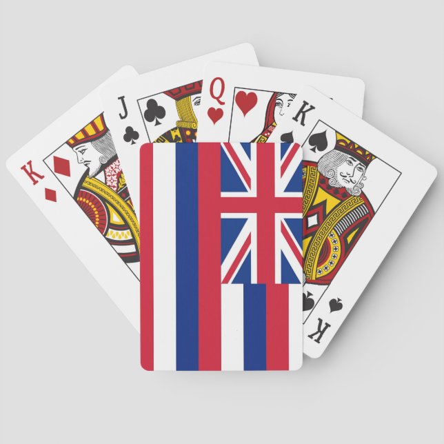 Deck Playing Cards with Flag of Hawaii (Back)