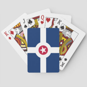 Deck Playing Cards with Flag of Indianapolis, USA