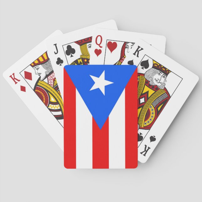 Deck Playing Cards with Flag of Puerto Rico (Back)