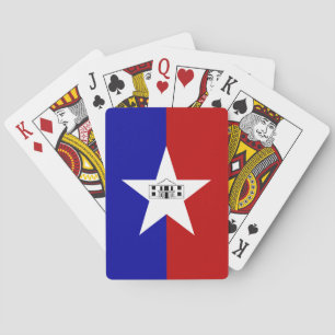 Deck Playing Cards with Flag of San Antonio, USA