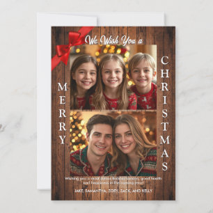 Deck the Halls 3 Photo Christmas Card