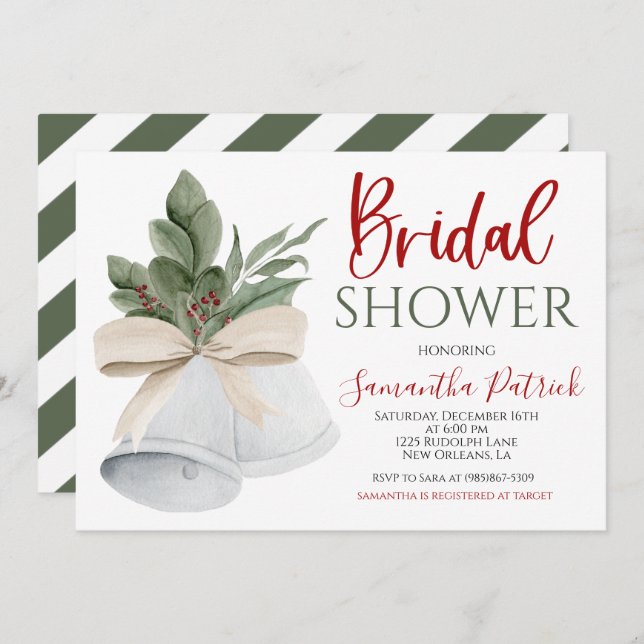 Deck the Halls Bridal Shower Invitation (Front/Back)