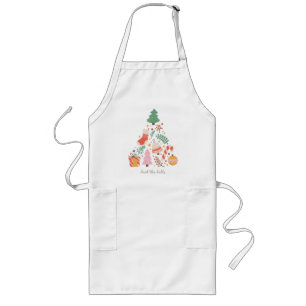 Deck The Halls Christmas Tree Long Apron
