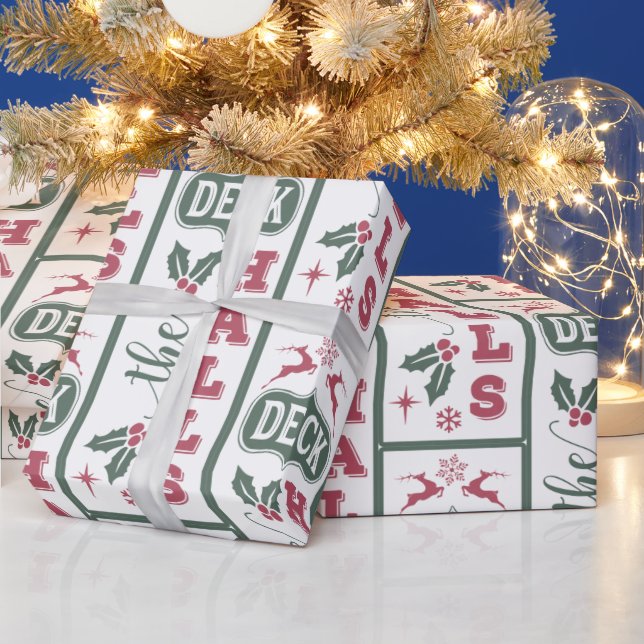 Deck The Halls Christmas Wrapping Paper (Holidays)