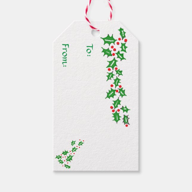 Deck the Halls Gift Tags (Front)