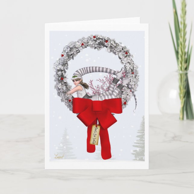 Deck the halls holiday card (Front)