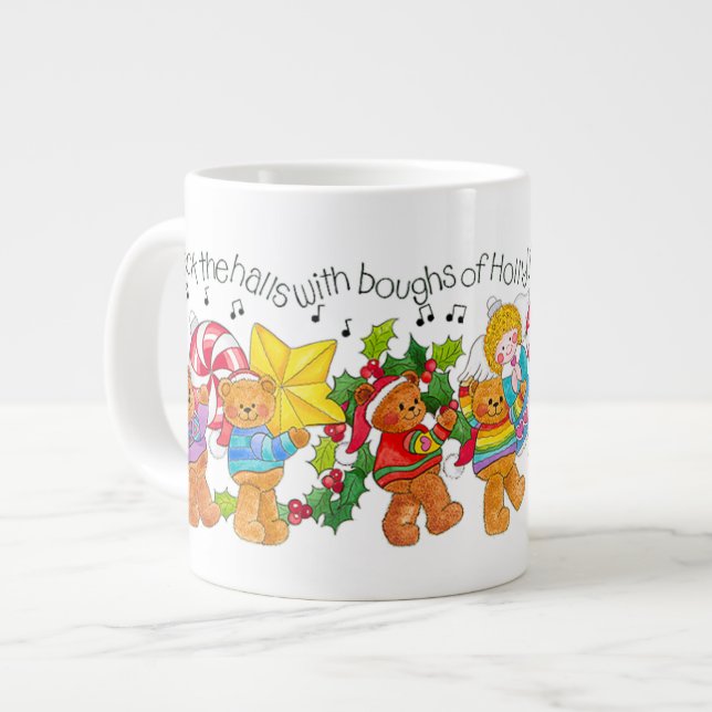 Deck The Halls Large Coffee Mug (Front Left)