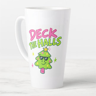 deck the halls latte mug