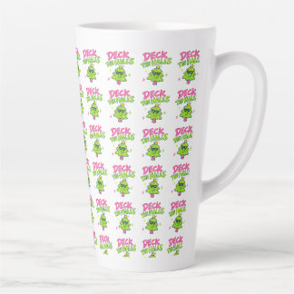 deck the halls latte mug