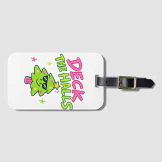 deck the halls luggage tag
