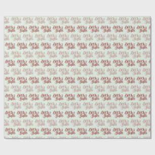 Deck the Halls pale green  Wrapping Paper