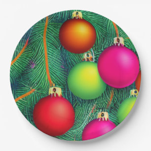 Deck the Halls Paper Plate