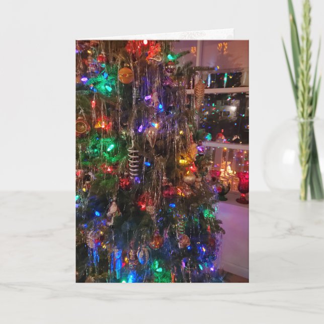 Deck The Halls Personalise Christmas Card (Front)