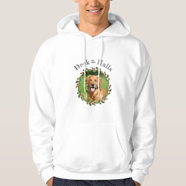 Deck the Halls Pet Hoodie (Front)