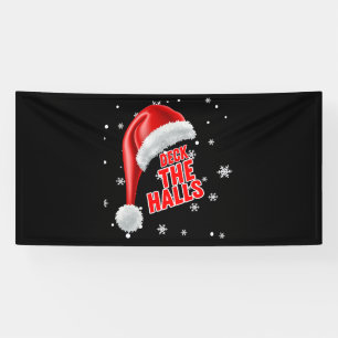 Deck The Halls Snow Collection 4x8 Vinyl Banner