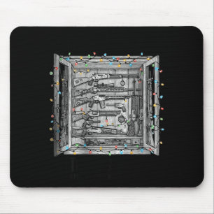 Deck The Halls With Guns &amp; Ammo (on Back)  Mouse Pad