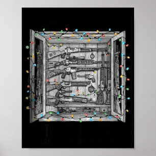 Deck The Halls With Guns & Ammo (on Back) Poster