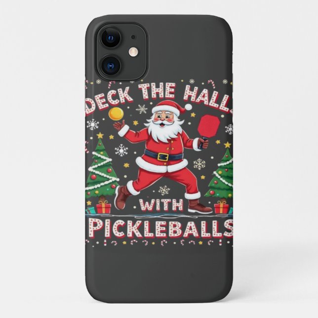Deck The Halls With Pickleballs  Case-Mate iPhone Case (Back)
