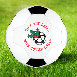 Deck The Halls With Soccer Christmas Soccer Ball
